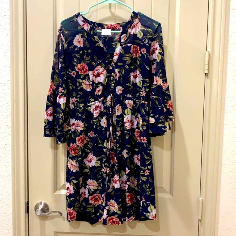 Maternity floral dress